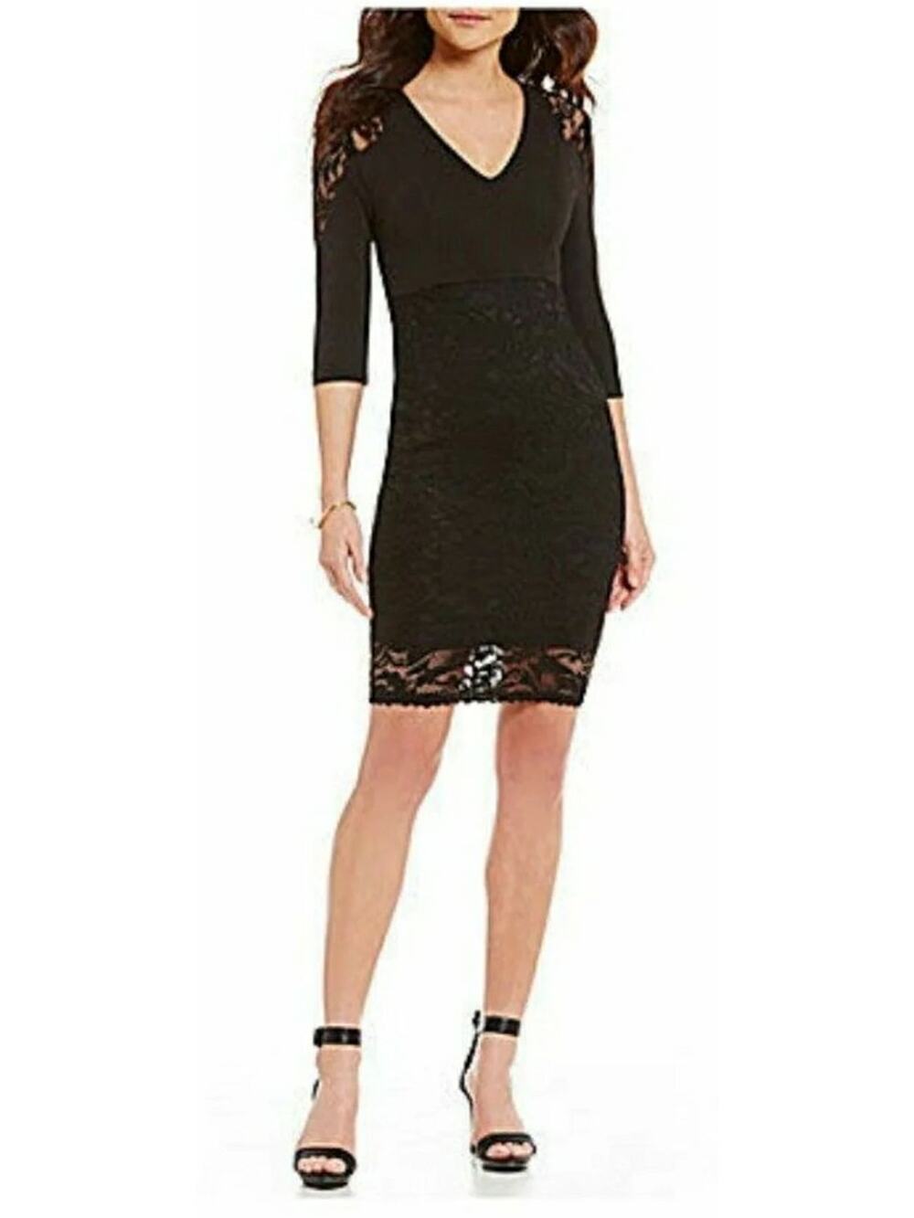 Gianni Bini Sonja Lace Sleeve Dress NEW